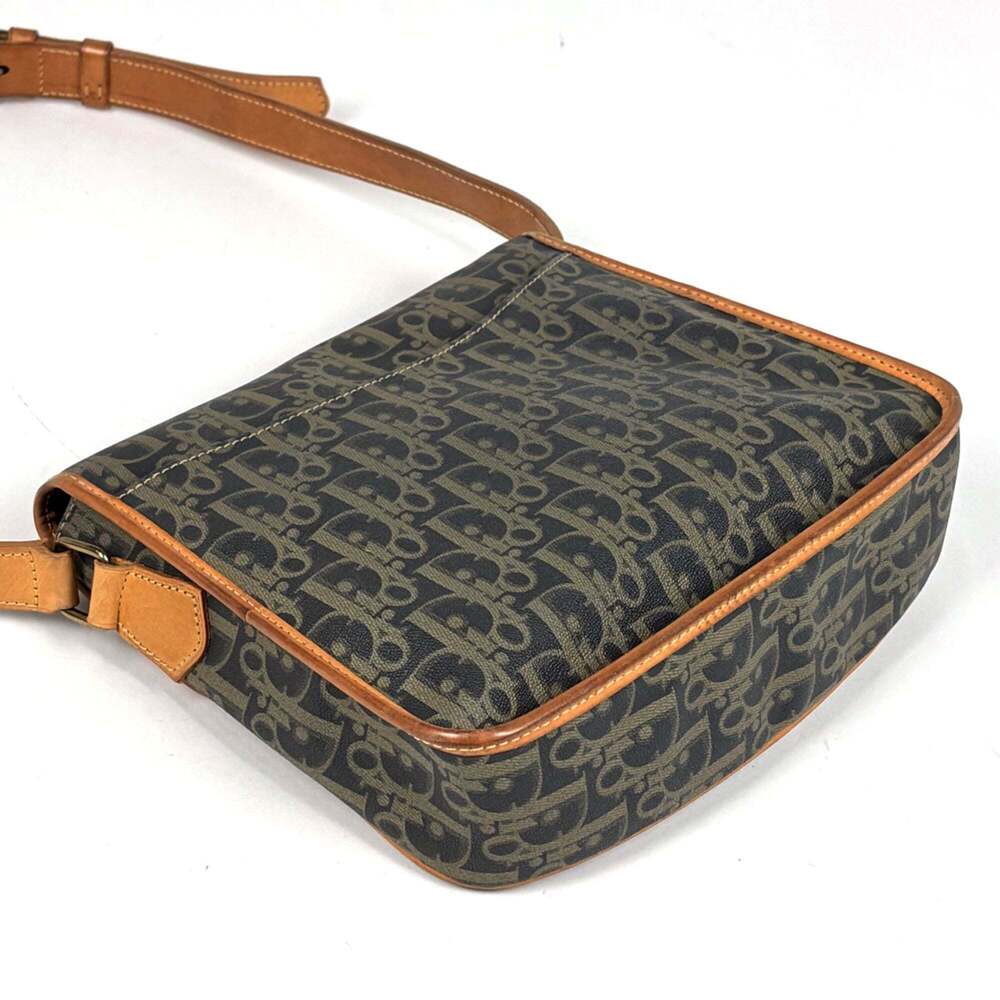 Christian Dior Trotter Pattern Shoulder Bag, Logo Print, Coated Canvas, Black... - Picture 2 of 9